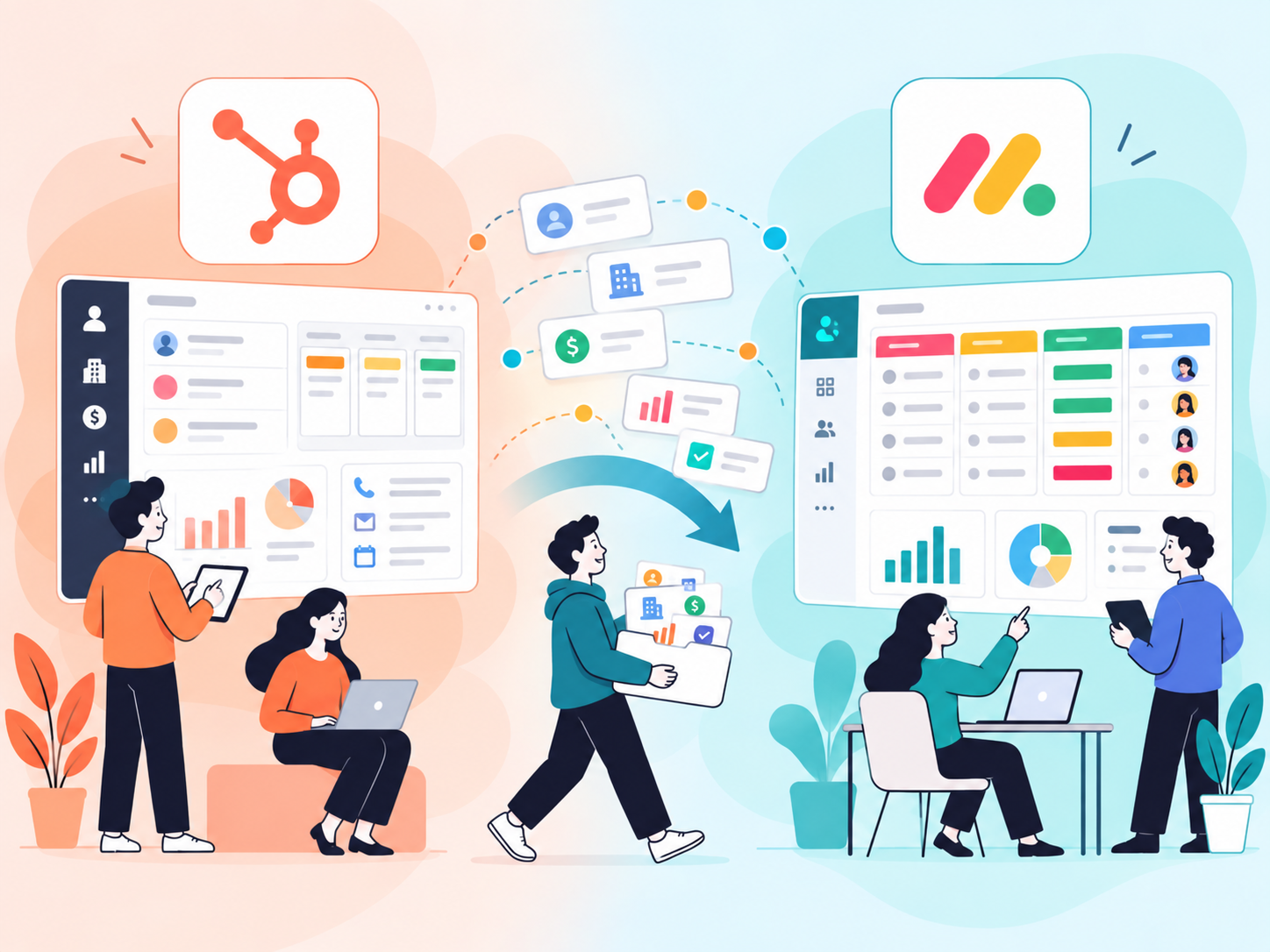 Migrate from HubSpot to Monday CRM